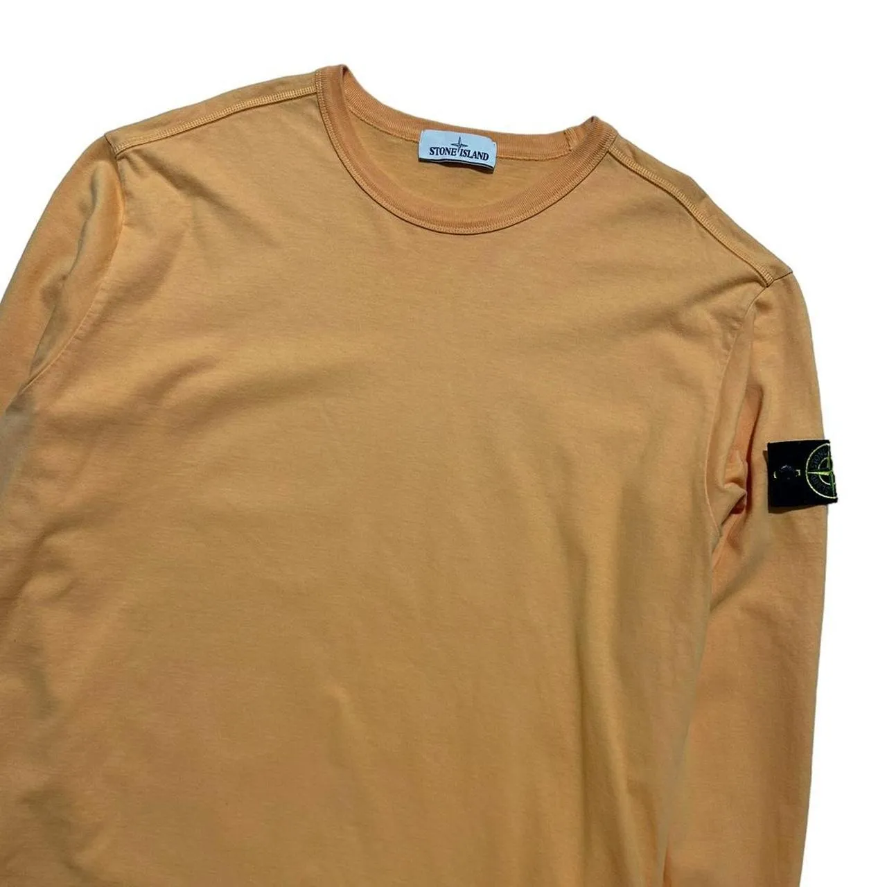 Stone Island Orange Pullover Crewneck