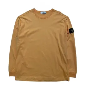 Stone Island Orange Pullover Crewneck