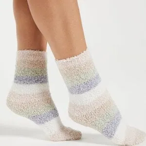 Stripe Plush Socks