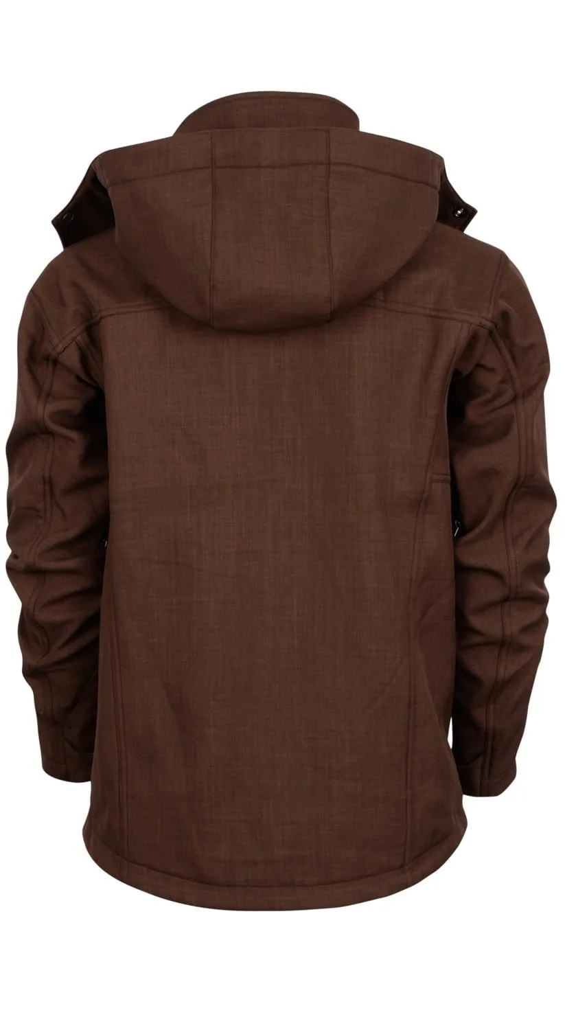 STS Ranchwear Youth Boys Weston Brown Polyester Softshell Jacket