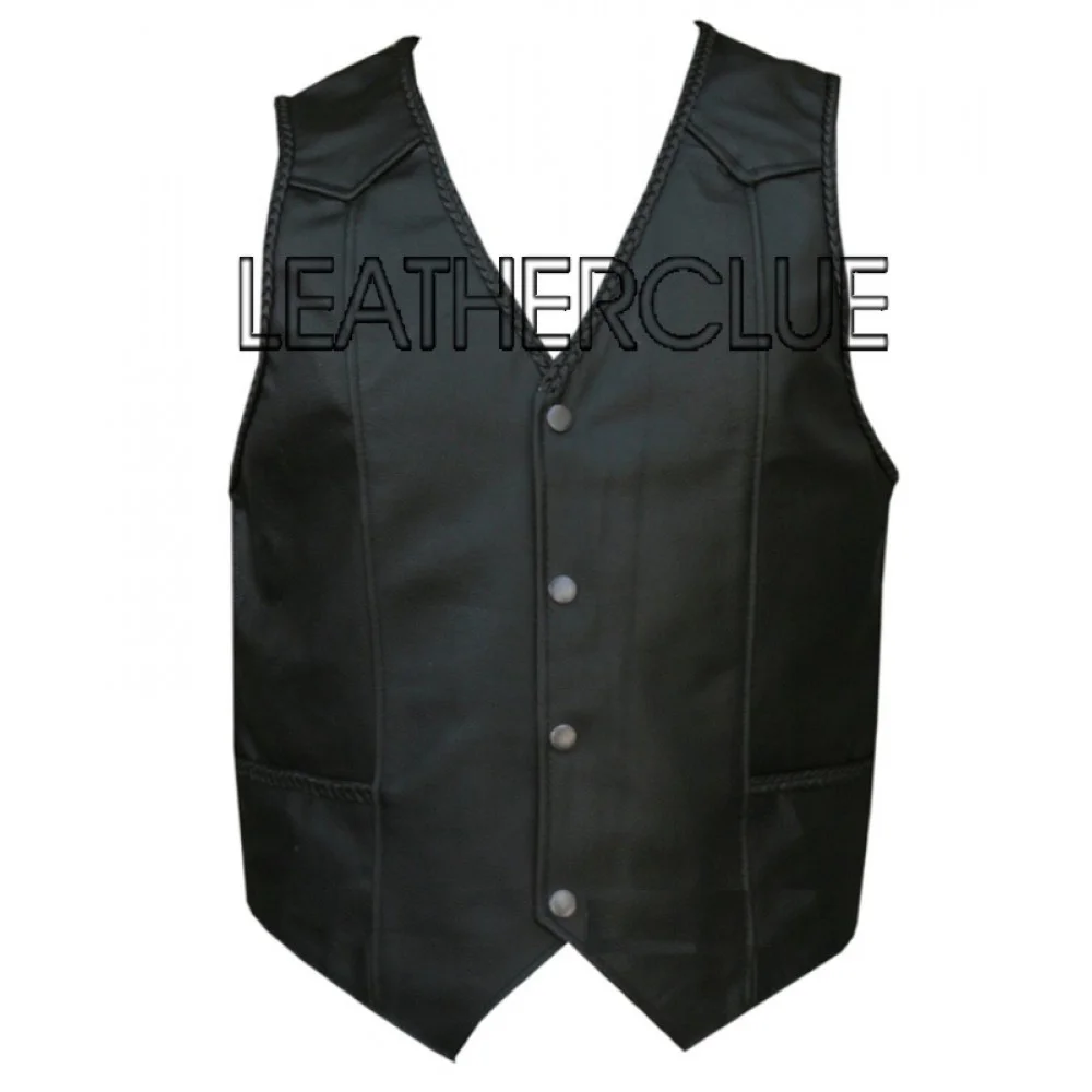 Stylish Leather Waistcoat