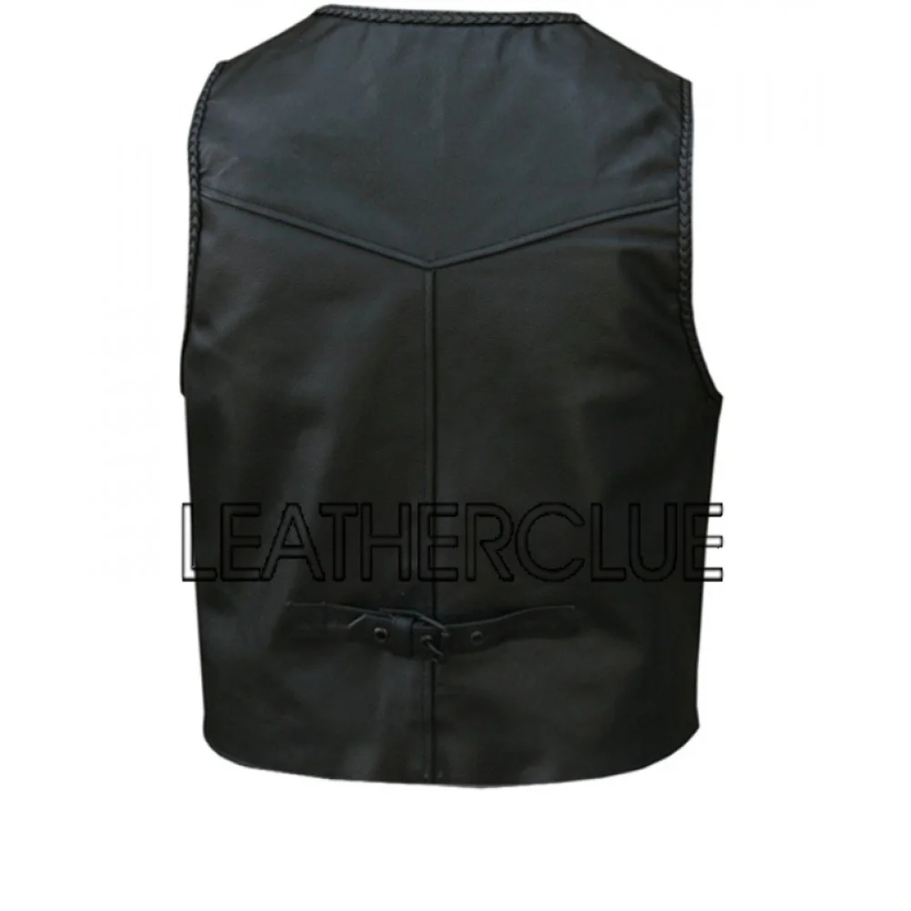 Stylish Leather Waistcoat