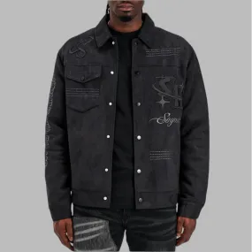 Sugarhill War Mode Suede Jacket Black