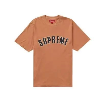 Supreme  |Unisex Street Style U-Neck Plain Cotton Short Sleeves