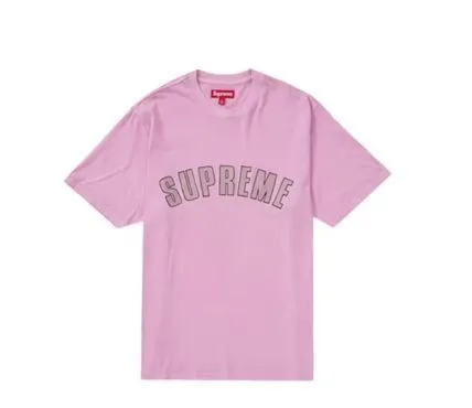 Supreme  |Unisex Street Style U-Neck Plain Cotton Short Sleeves