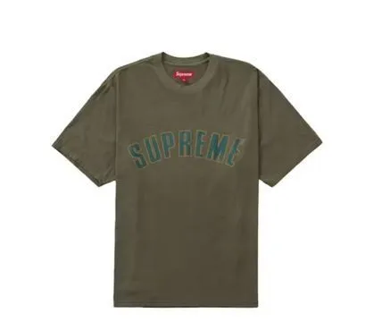 Supreme  |Unisex Street Style U-Neck Plain Cotton Short Sleeves