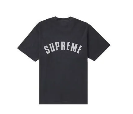 Supreme  |Unisex Street Style U-Neck Plain Cotton Short Sleeves