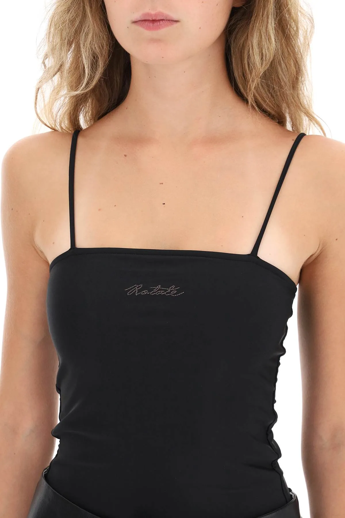 Thin Strap Jersey Bodysuit