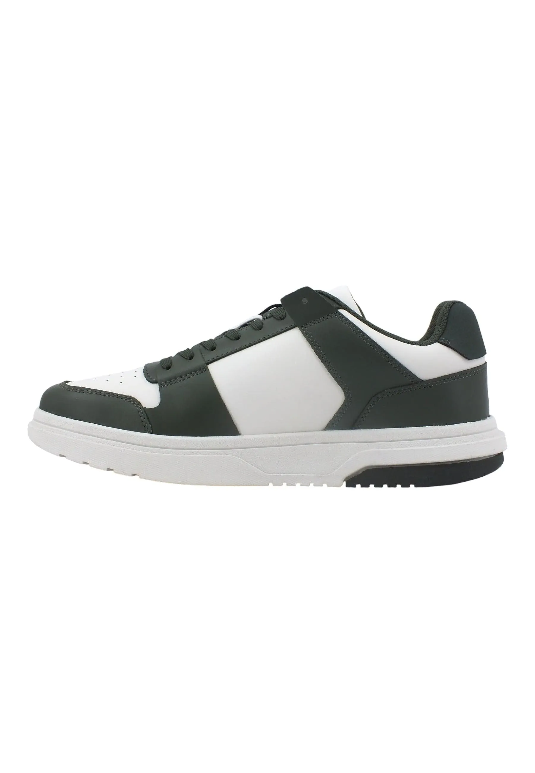 TOMMY HILFIGER Cupsole 2.0 Sneaker Uomo Pewter Green Ecru EM0EM01283