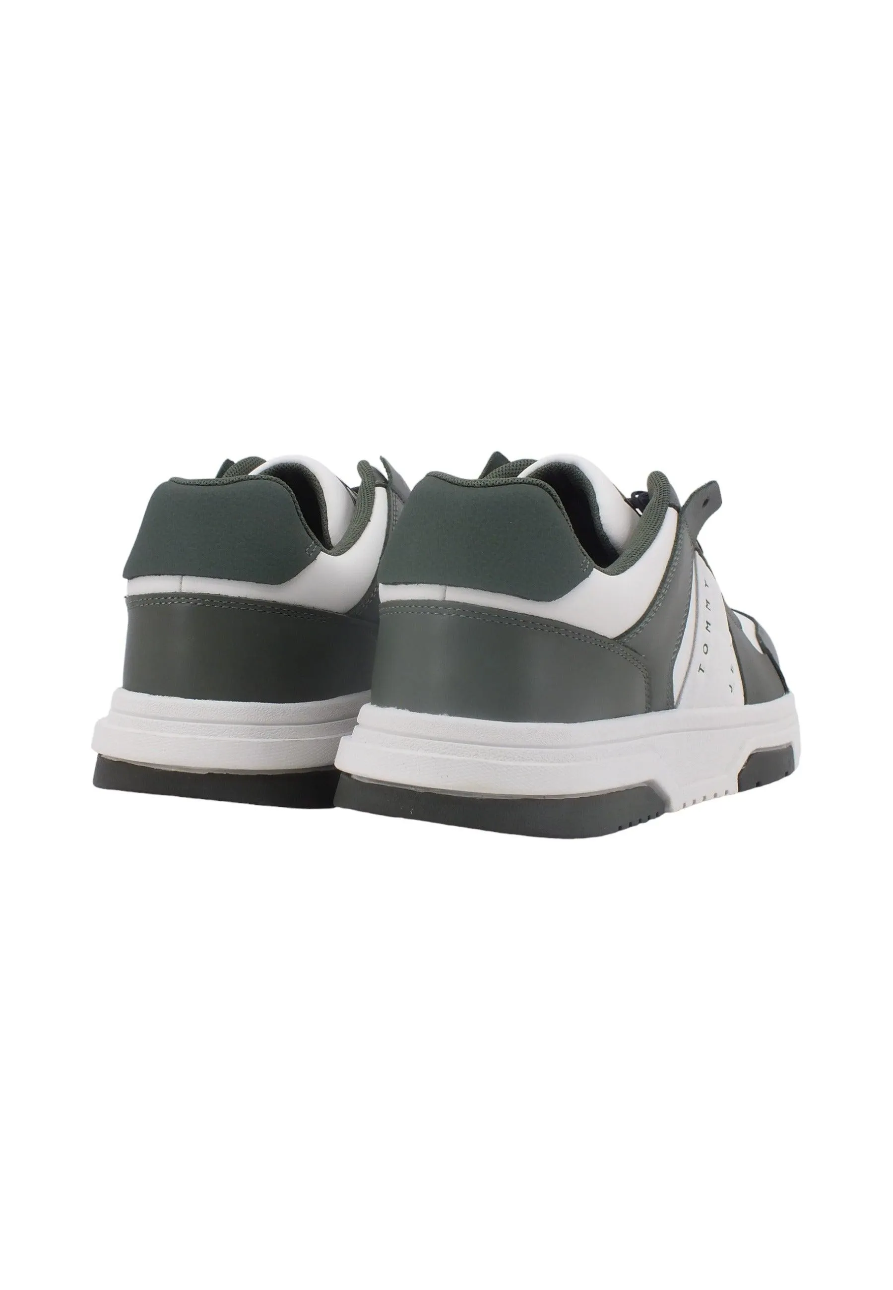 TOMMY HILFIGER Cupsole 2.0 Sneaker Uomo Pewter Green Ecru EM0EM01283