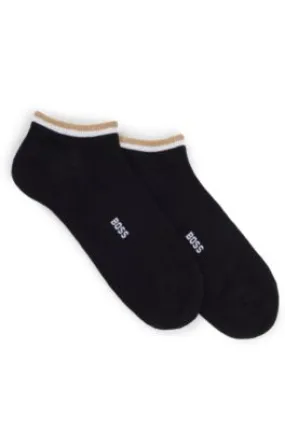 Two-pack of ankle-length socks with signature stripe 