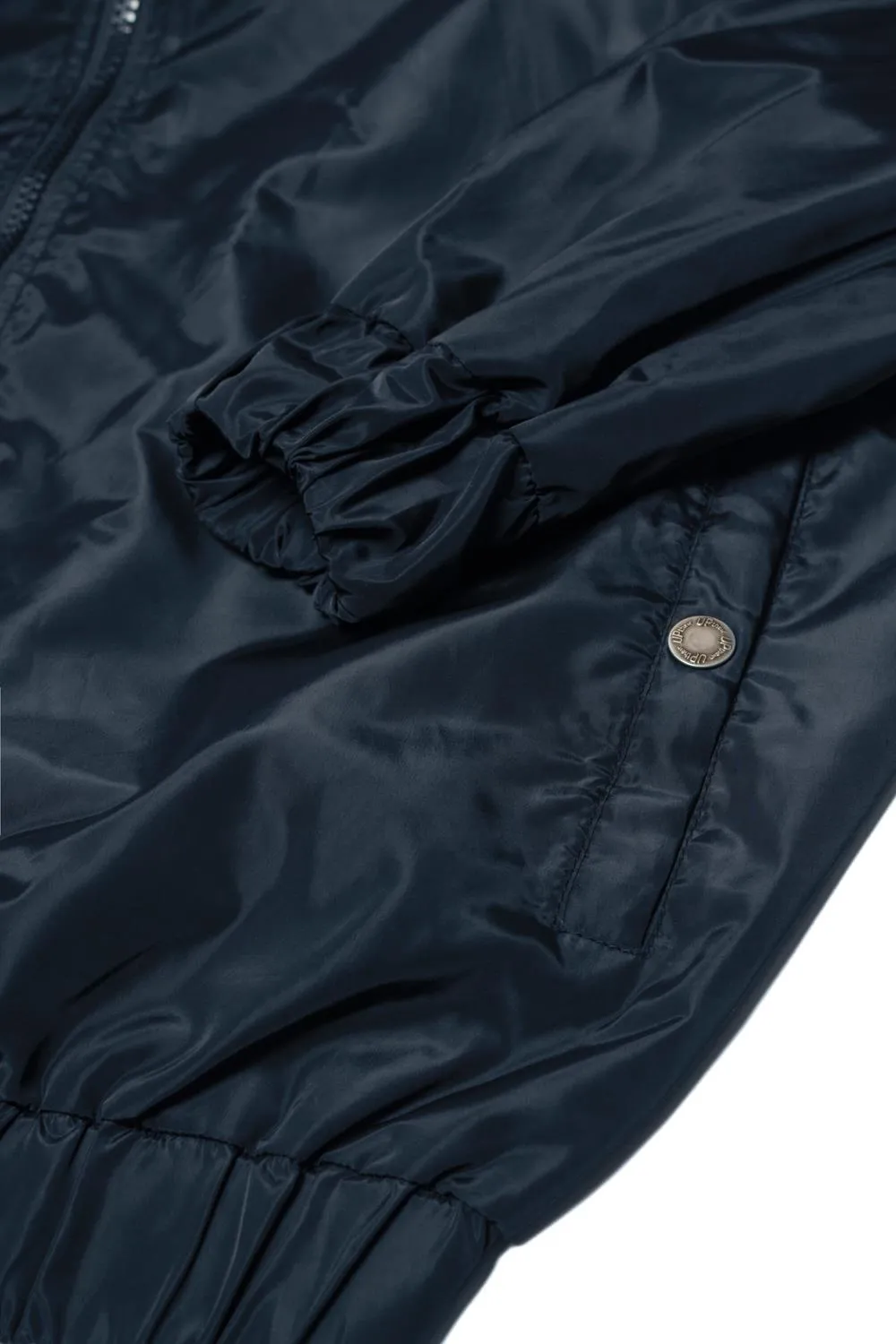 Uptheir Fade Away Zip Through Lightweight Jacket - Navy