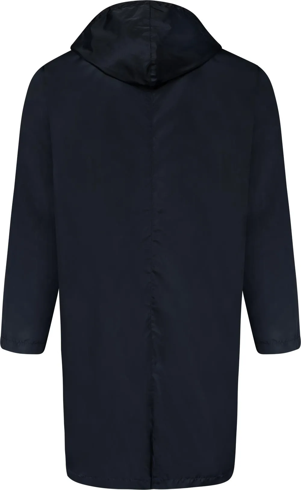 Uptheir Rockling Hooded Long Line Mac - Navy