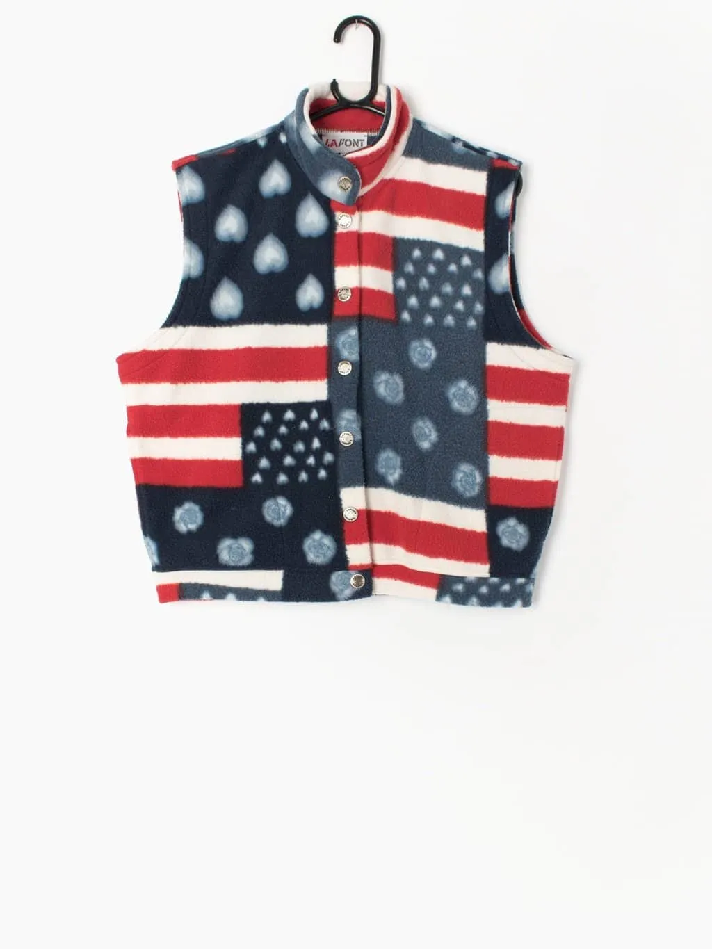 Vintage stars and stripes USA fleece vest waistcoat – Small / Medium