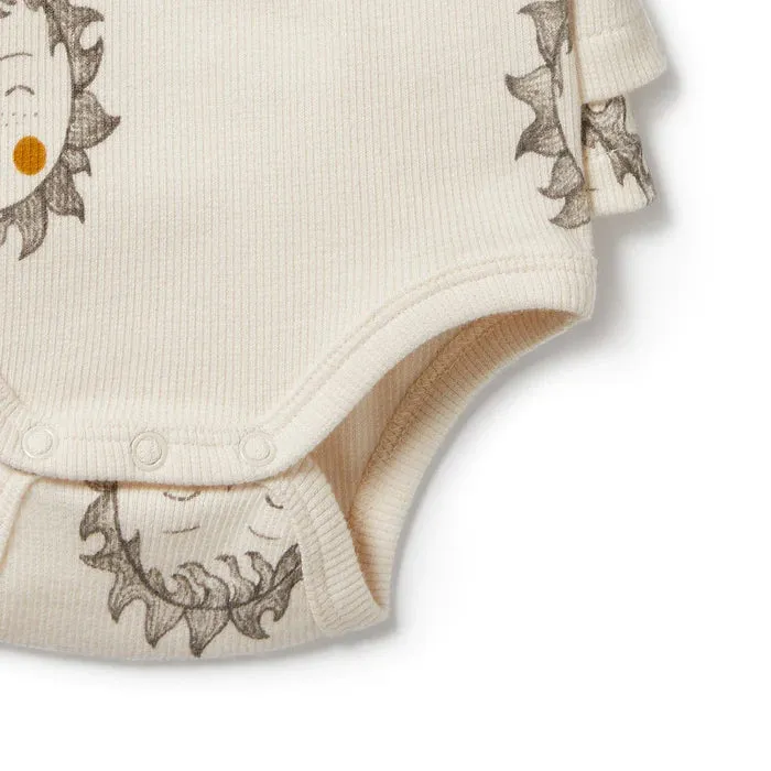 Wilson & Frenchy Shine On Me Organic Ruffle Bodysuit