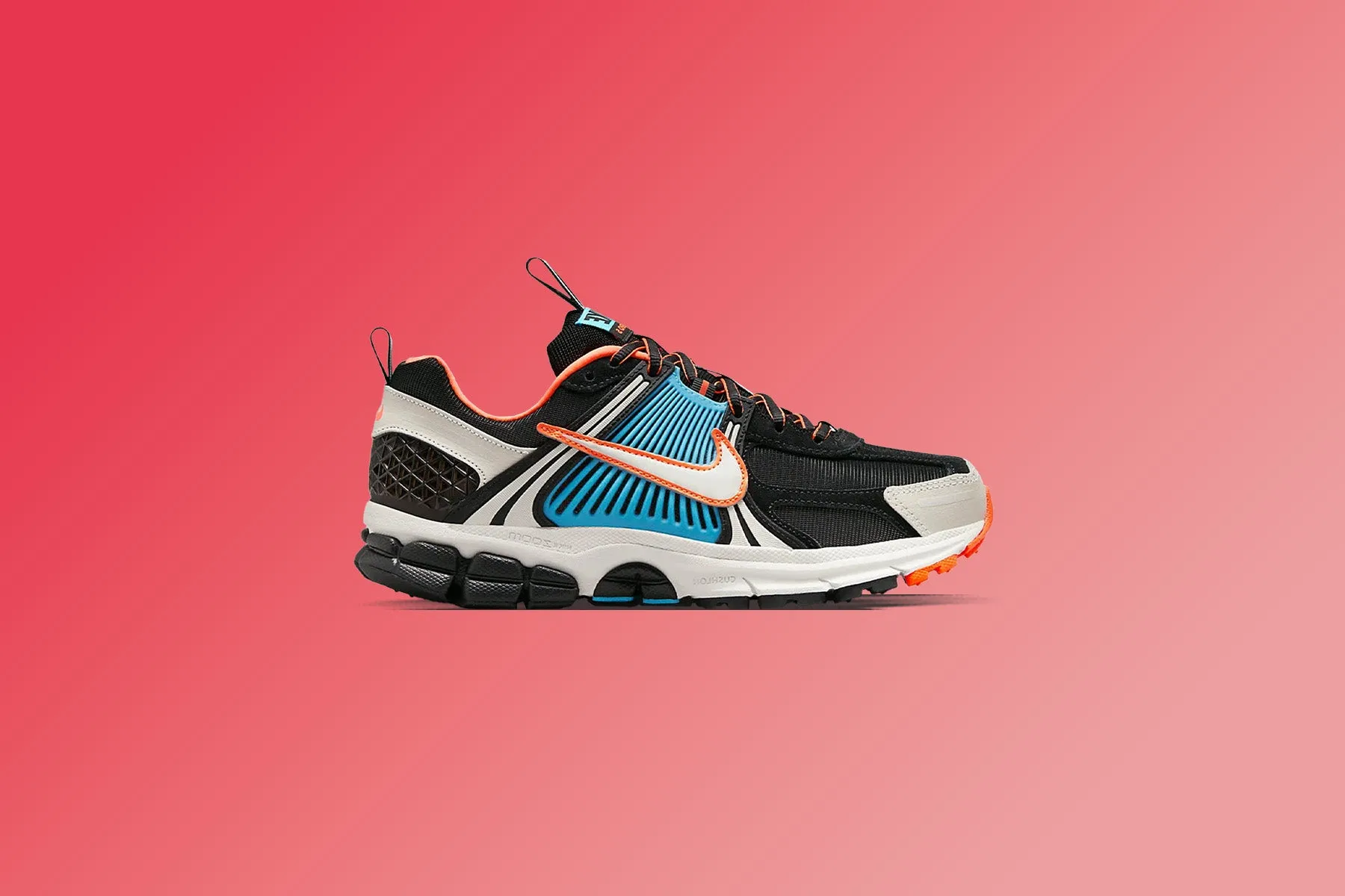 Women's Zoom Vomero 5 Premium - Black/Light Bone/Blue Gaze/Total Orange