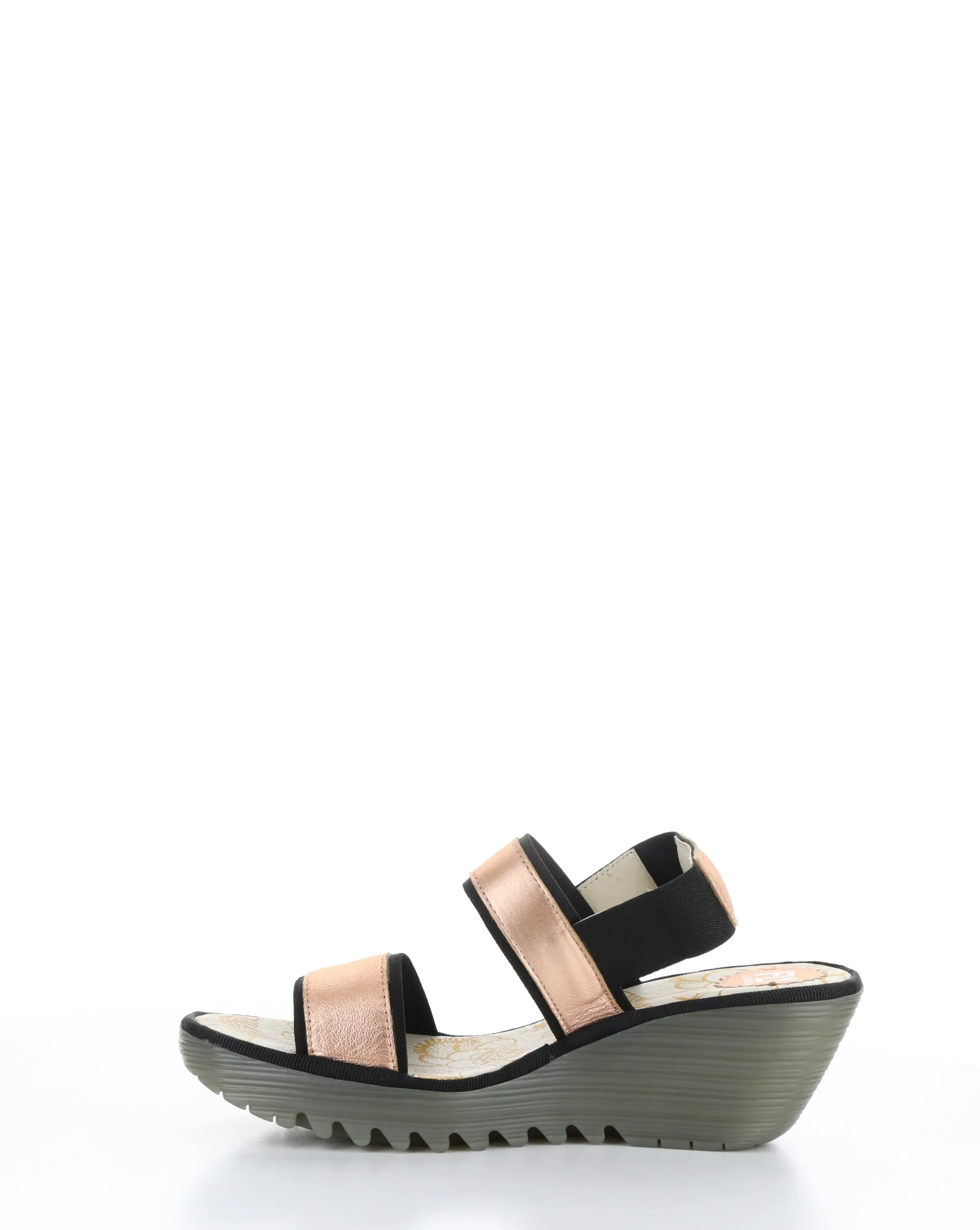 YACO416FLY 005 BLUSH GOLD Elasticated Sandals